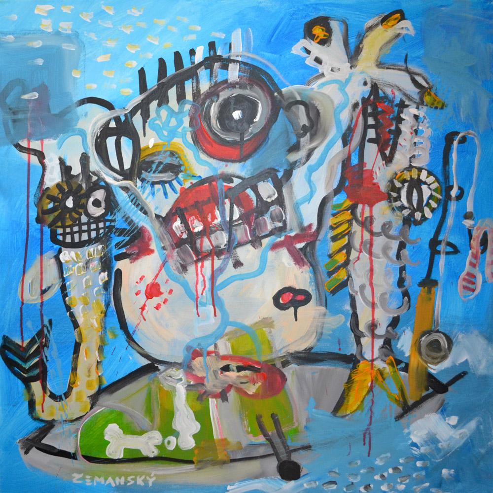 Fisherman / Rybář by Martin Zemanský - painting Fisherman / Rybář by Martin Zemanský - painting