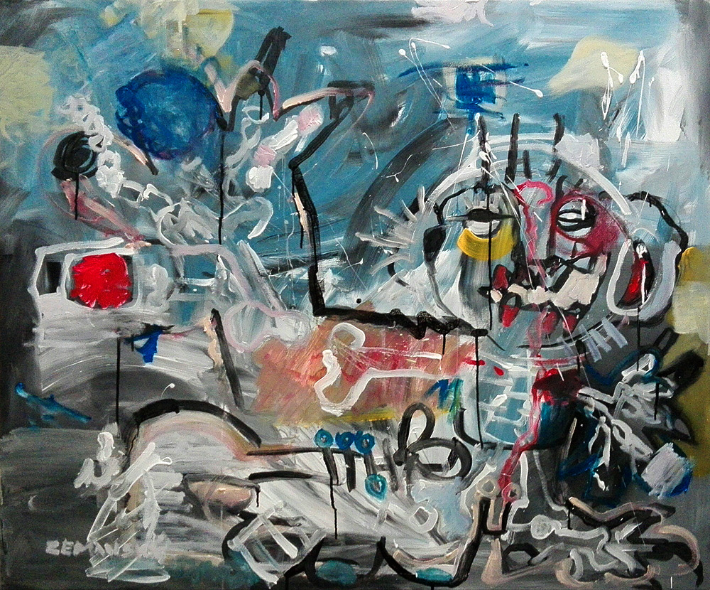 Say hello! 01 by Martin Zemanský - painting Say hello! 01 by Martin Zemanský - painting