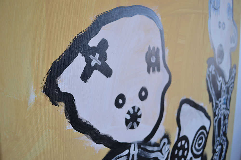 Untitled by Martin Zemansky - painting, acrylic on canvas, 100 x 120 cm, detail 04 Untitled by Martin Zemansky - painting, acrylic on canvas, 100 x 120 cm, detail 04