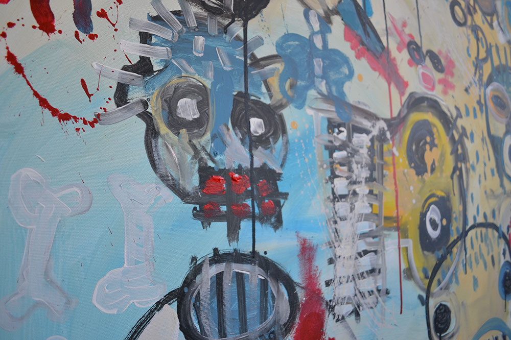 Heads no. 1 by Martin Zemansky - painting, acrylic on canvas Heads no. 1 by Martin Zemansky - painting, acrylic on canvas
