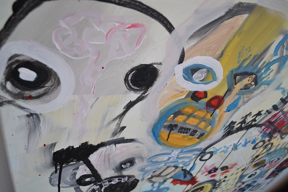 Heads no. 1 by Martin Zemansky - painting, acrylic on canvas Heads no. 1 by Martin Zemansky - painting, acrylic on canvas